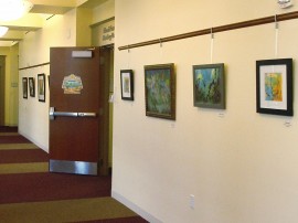 Hudson Library, karen koch, paintings