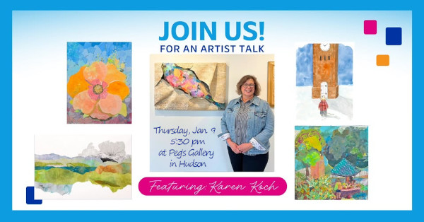 artists talk at Peg's Gallery in Hudson